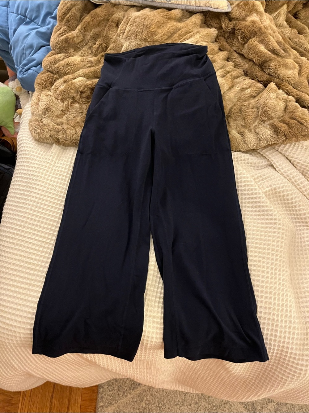 lululemon athletica Black High-Waist Wide-Leg Pants